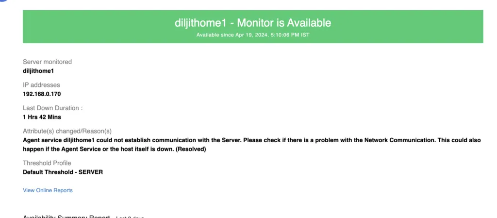 Monitoring dashboard showing system metrics for the home lab cluster